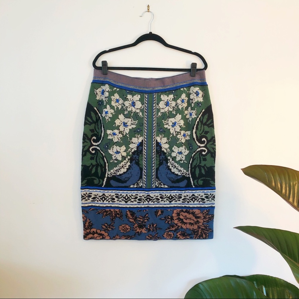 Anthropologie + MOTH Jacquard Sweater Skirt